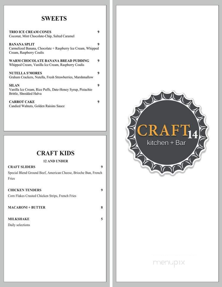 Craft 14 Kitchen + Bar - Wilton, CT