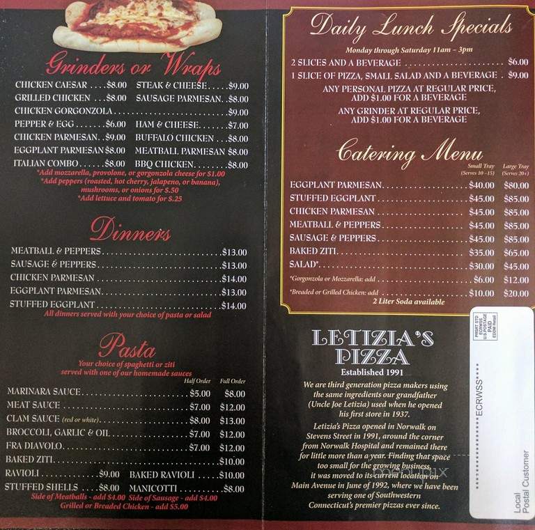 Letizia's Pizza I - Norwalk, CT