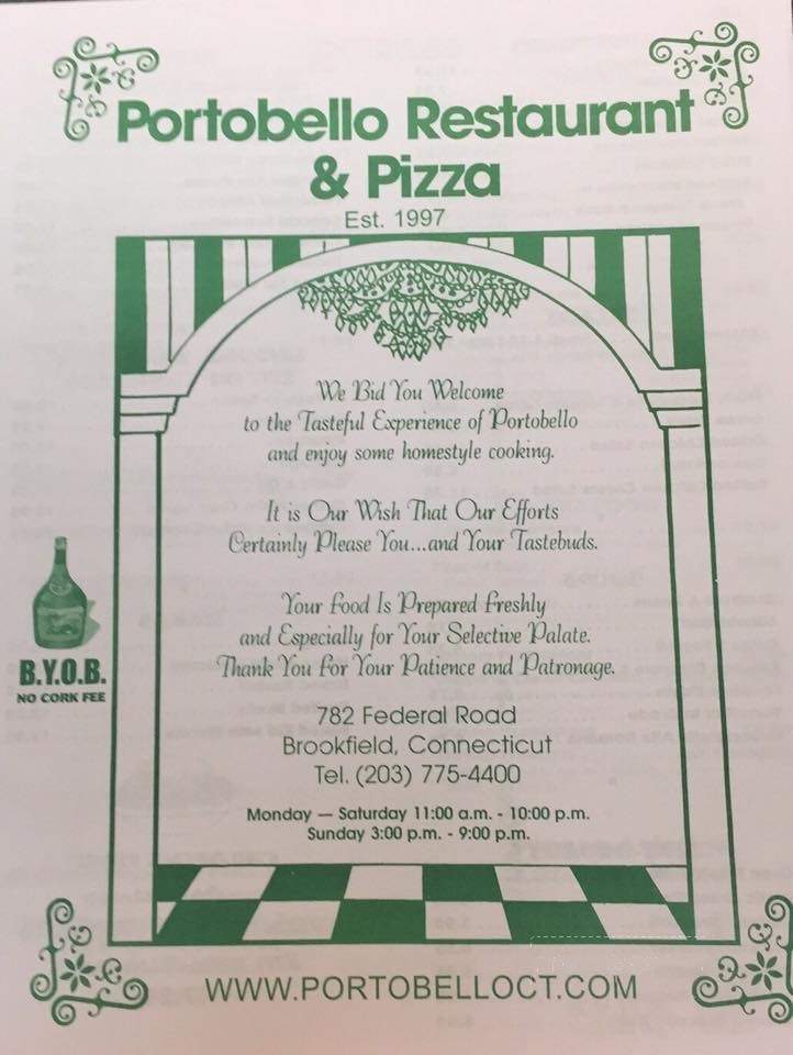 Portobello Restaurants-Pizza - Brookfield, CT