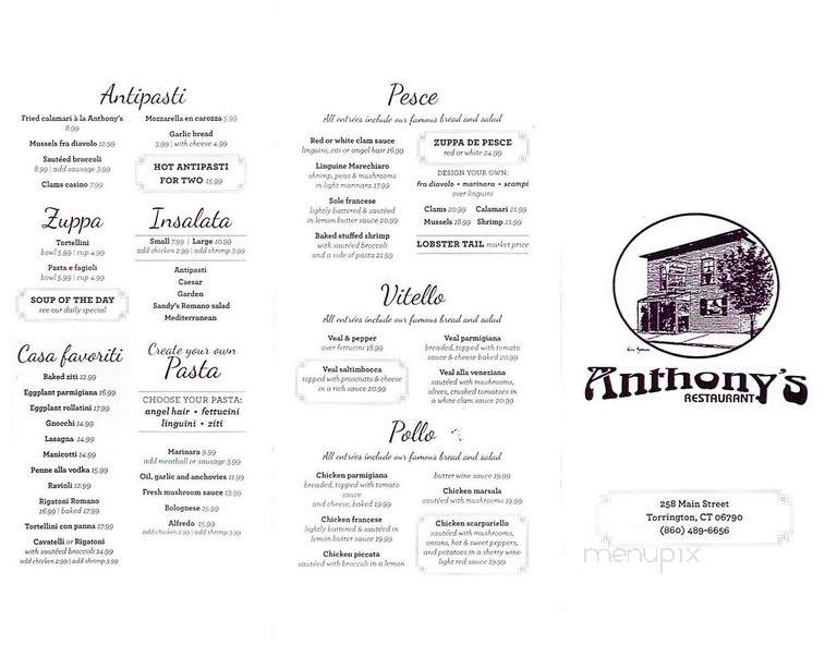 Anthony's Restaurant - Torrington, CT