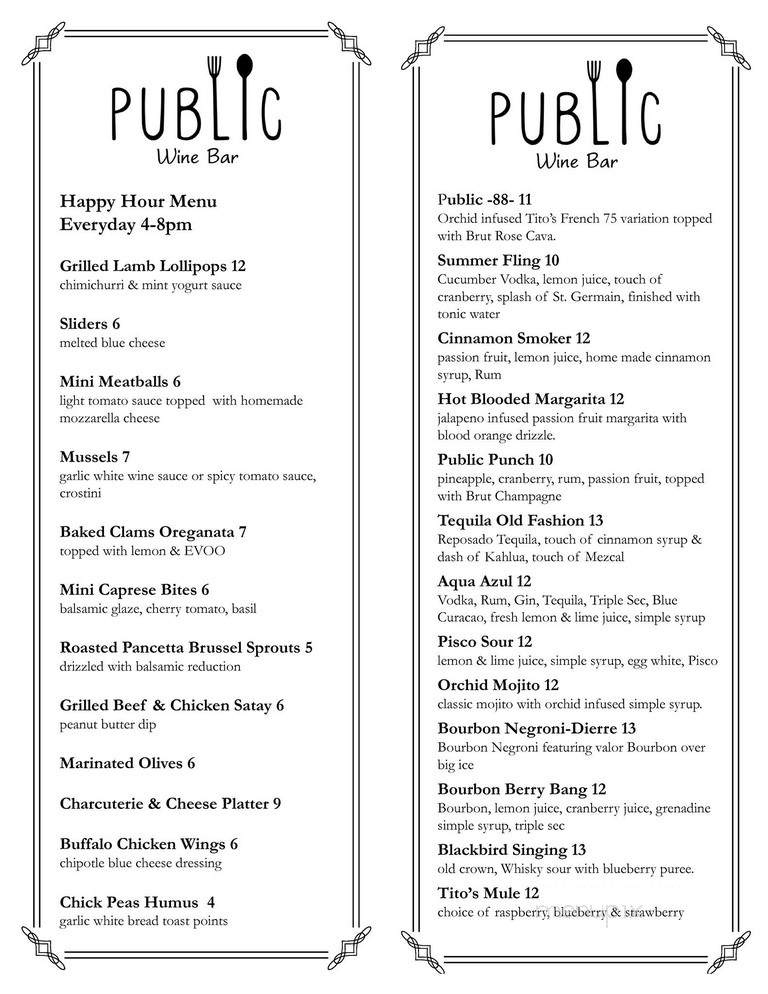 Public Wine Bar - Norwalk, CT