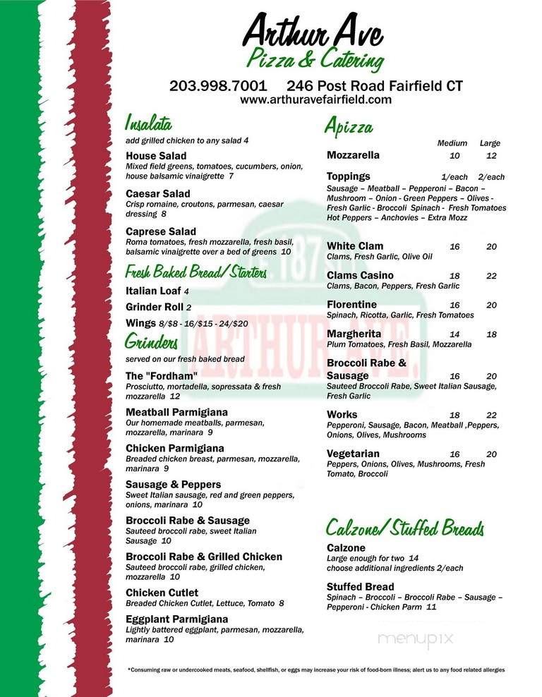 Arthur Avenue Pizza & Catering - Fairfield, CT