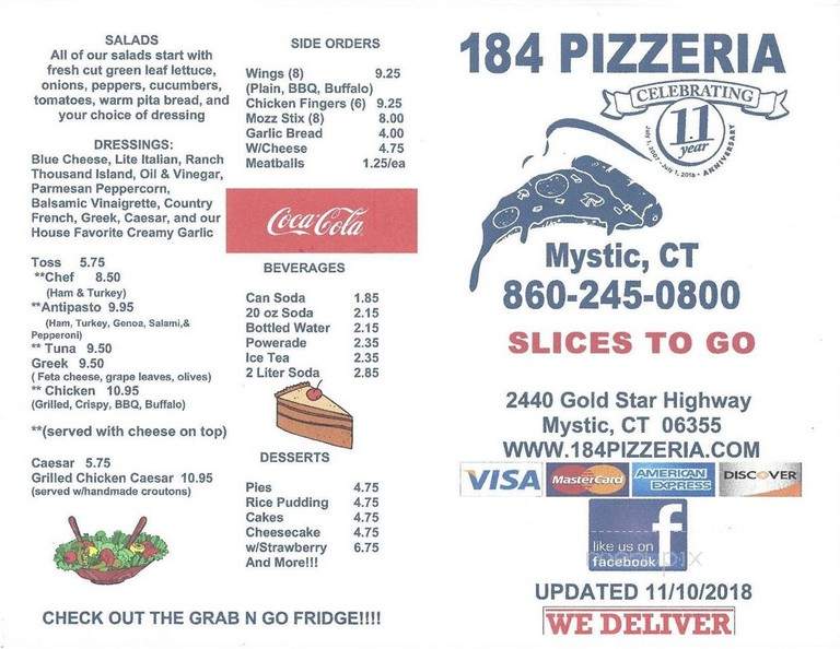 184 Pizzeria - Mystic, CT
