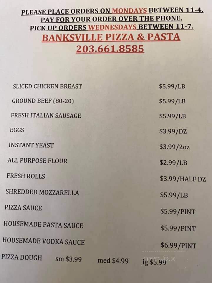 Banksville Pizza & Pasta - Greenwich, CT