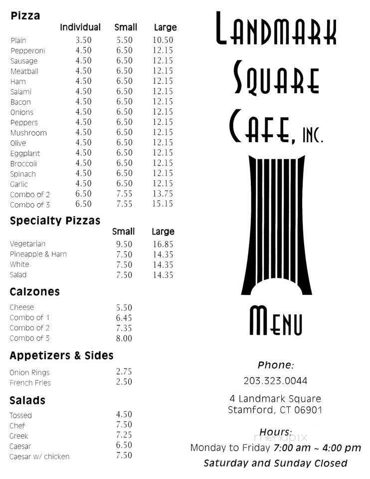 Landmark Square Cafe - Stamford, CT