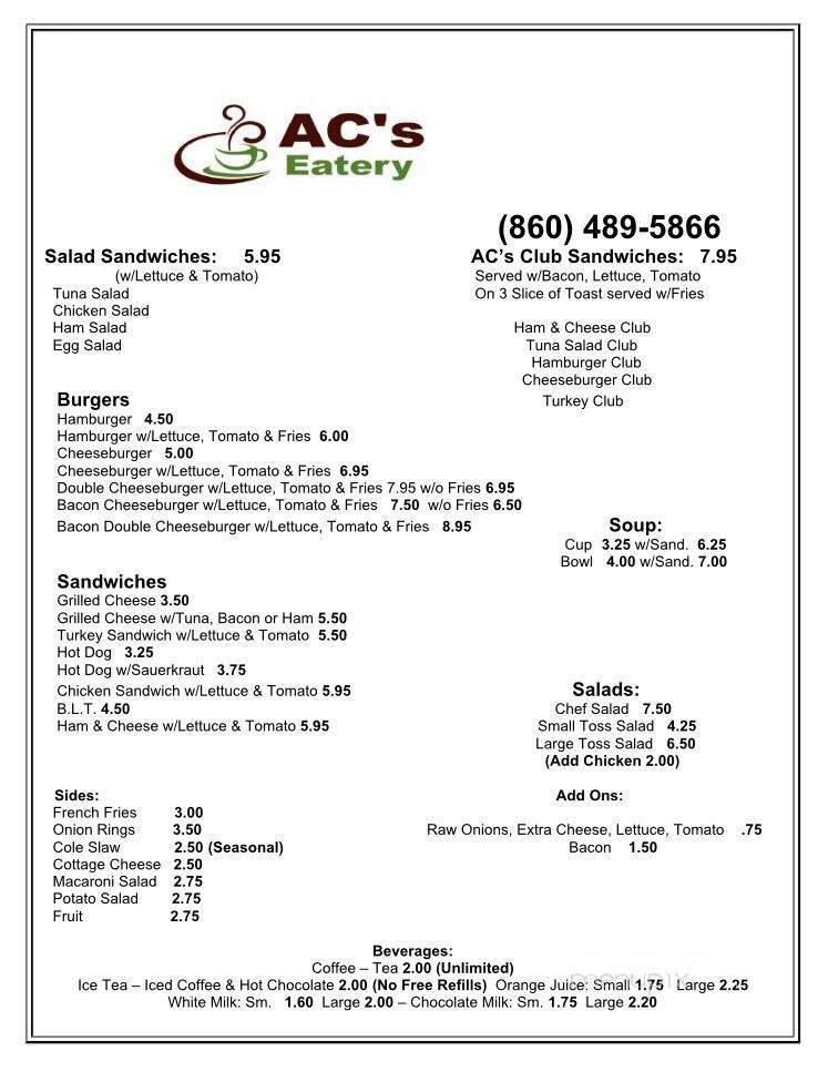 A C's Eatery - Torrington, CT