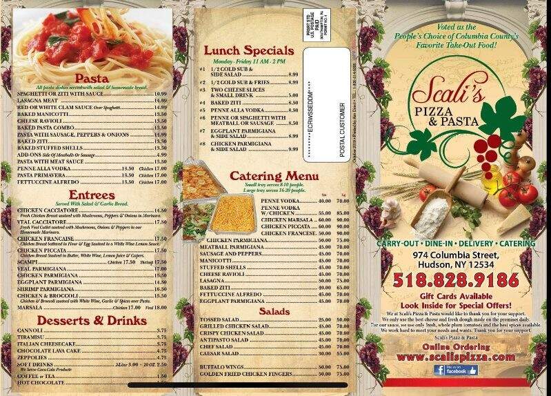 Scali's Pizza & Pasta - Hudson, NY