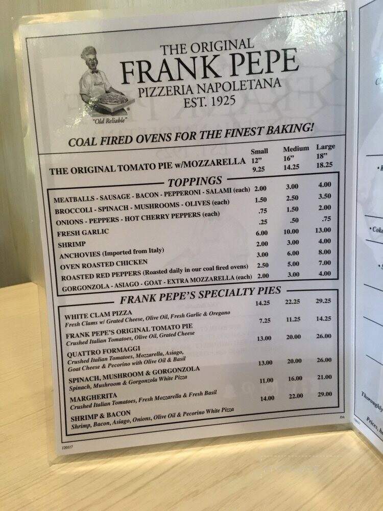 Frank Pepe Pizzeria - Danbury, CT