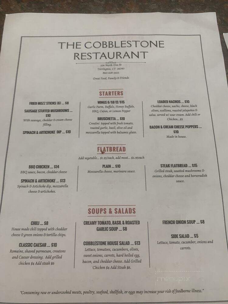 The Cobblestone Restaurant - Torrington, CT