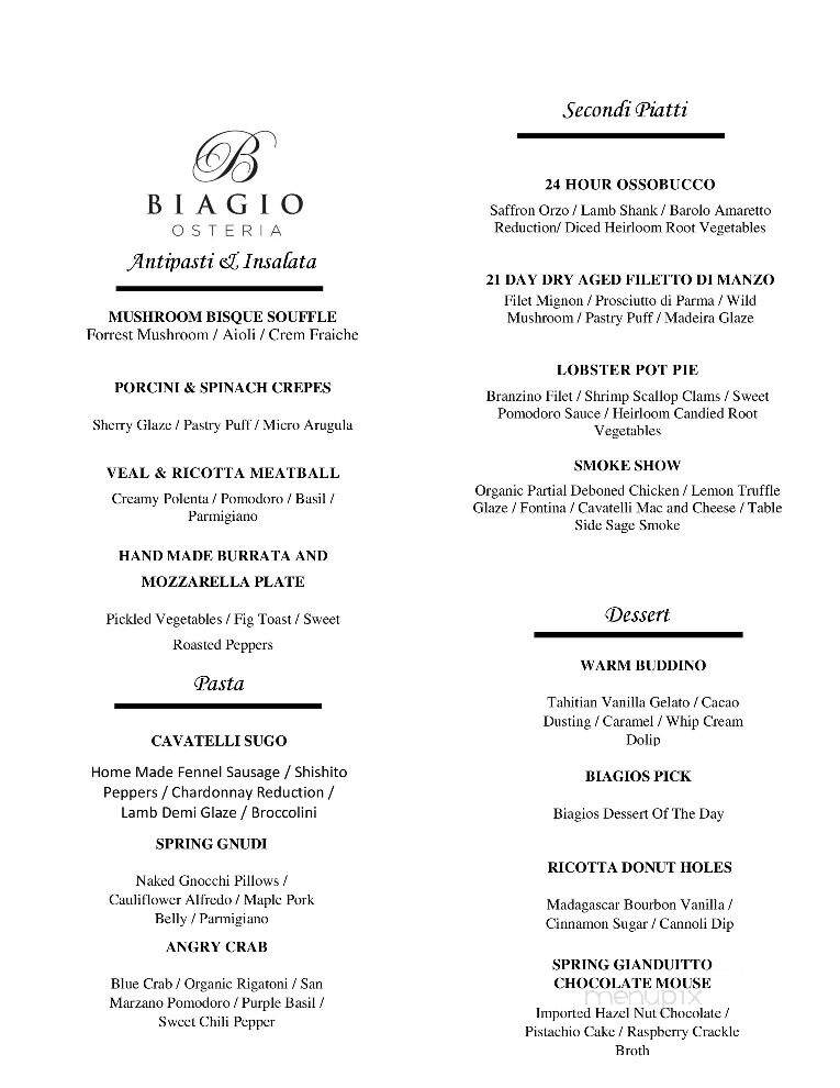 Biagio's Osteria - Stratford, CT