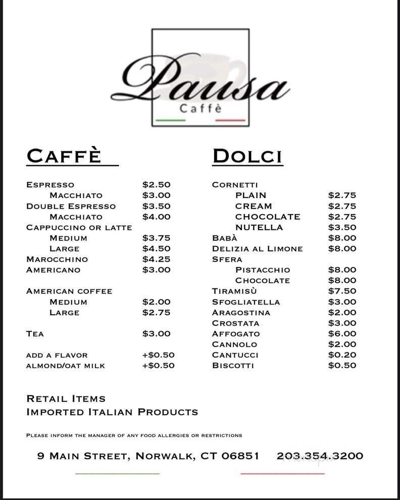 Pausa Caffe - Norwalk, CT