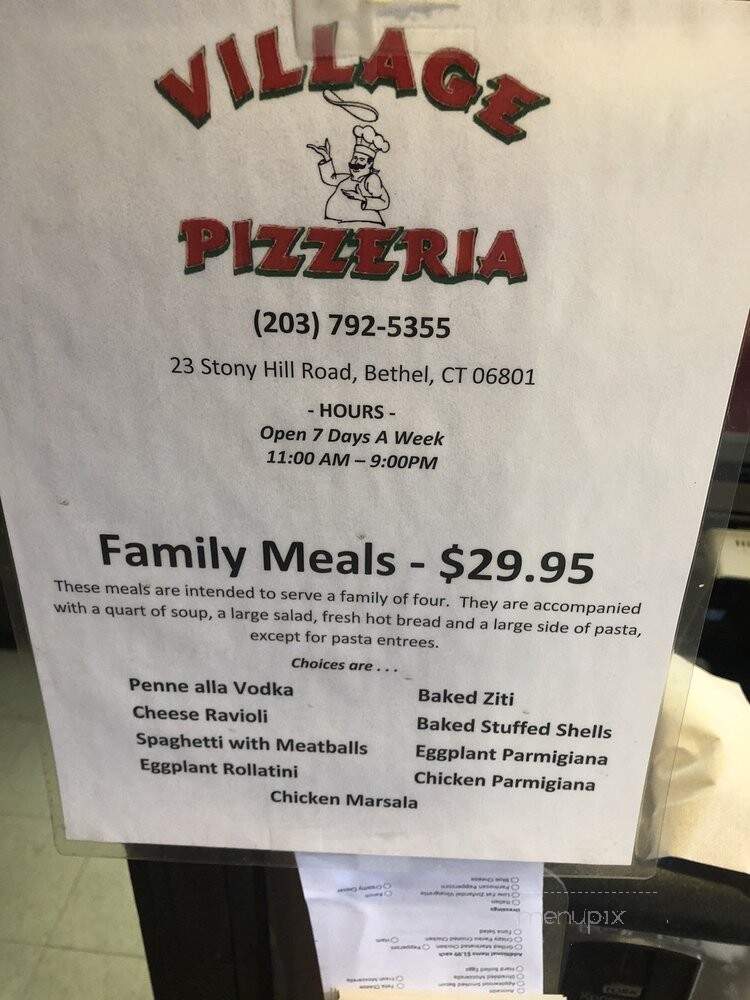 Village Pizzeria - Bethel, CT