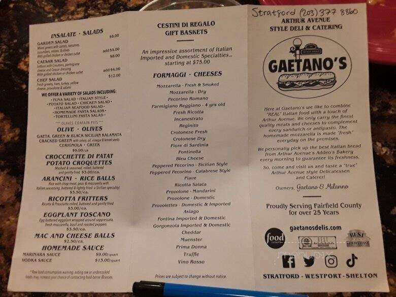 Gaetano's Salumeria - Stratford, CT