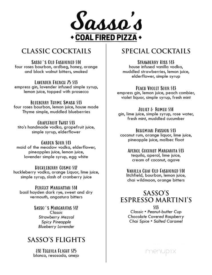 Sasso's Coal Fired Pizza - Torrington, CT