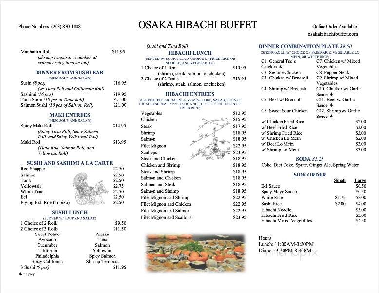 Osaka Hibachi Buffet - Stratford, CT