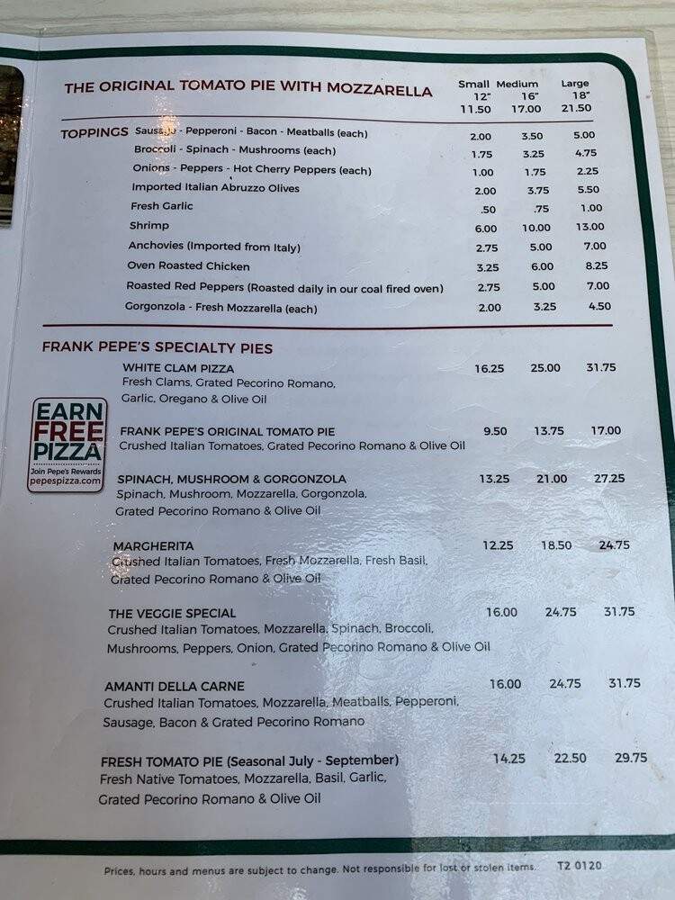 Frank Pepe Pizzeria - Uncasville, CT