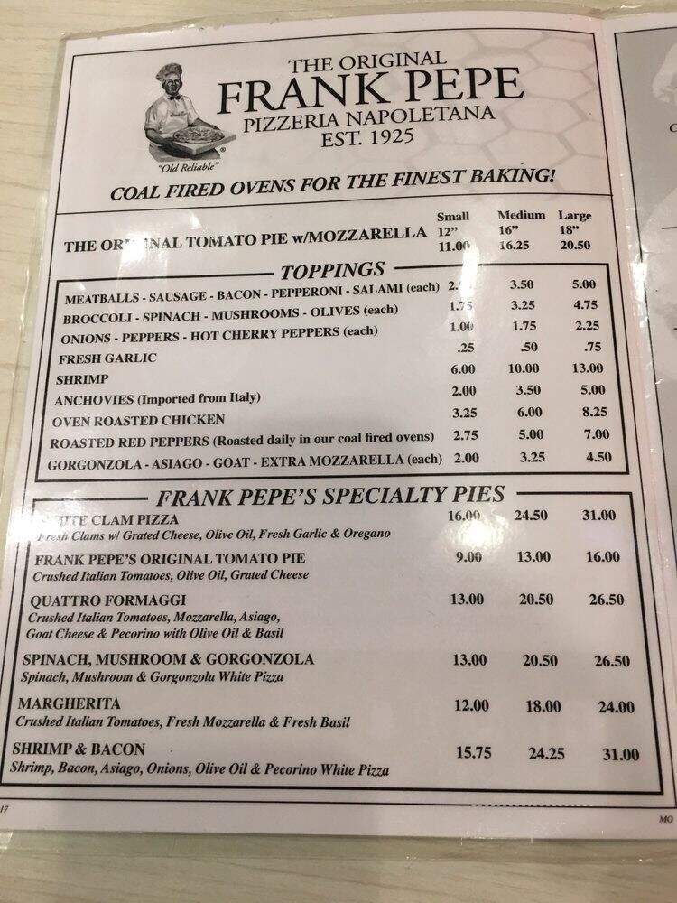 Frank Pepe Pizzeria - Uncasville, CT