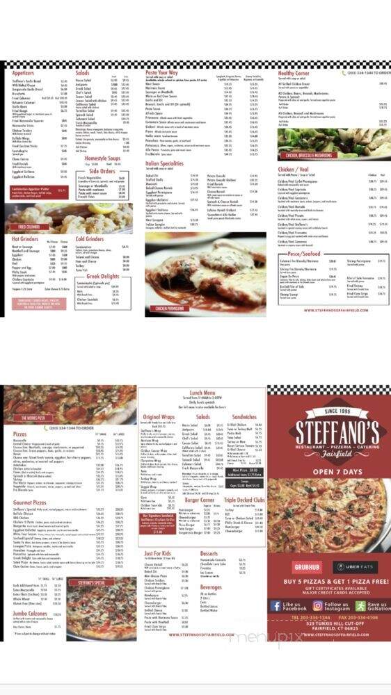 Steffano's Pizza Restaurant - Fairfield, CT