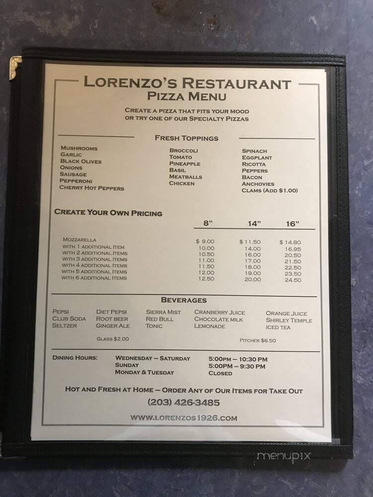 Lorenzo's Restaurant - Sandy Hook, CT