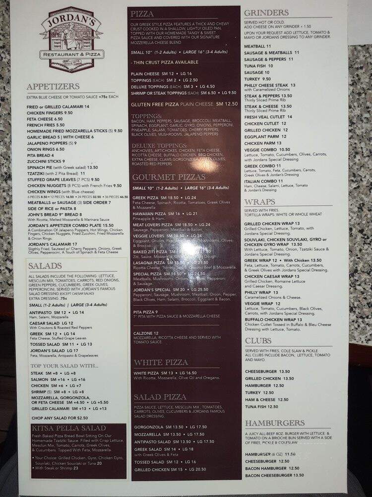 Jordan's Pizzeria & Restaurant - Norwalk, CT