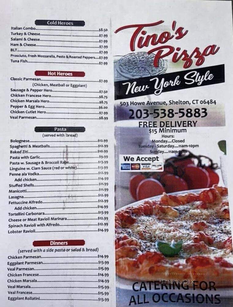 Tino's Pizza - Shelton, CT