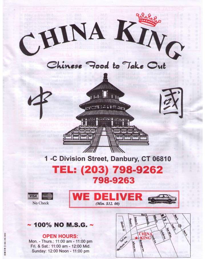 China King Chinese Take Out - Danbury, CT