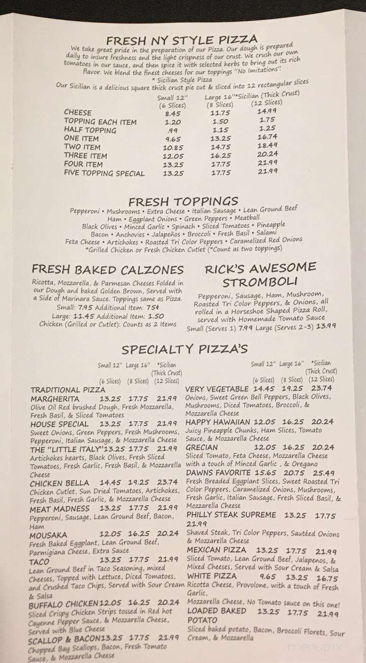 Brooklyn Pizza Restaurant - Brooklyn, CT