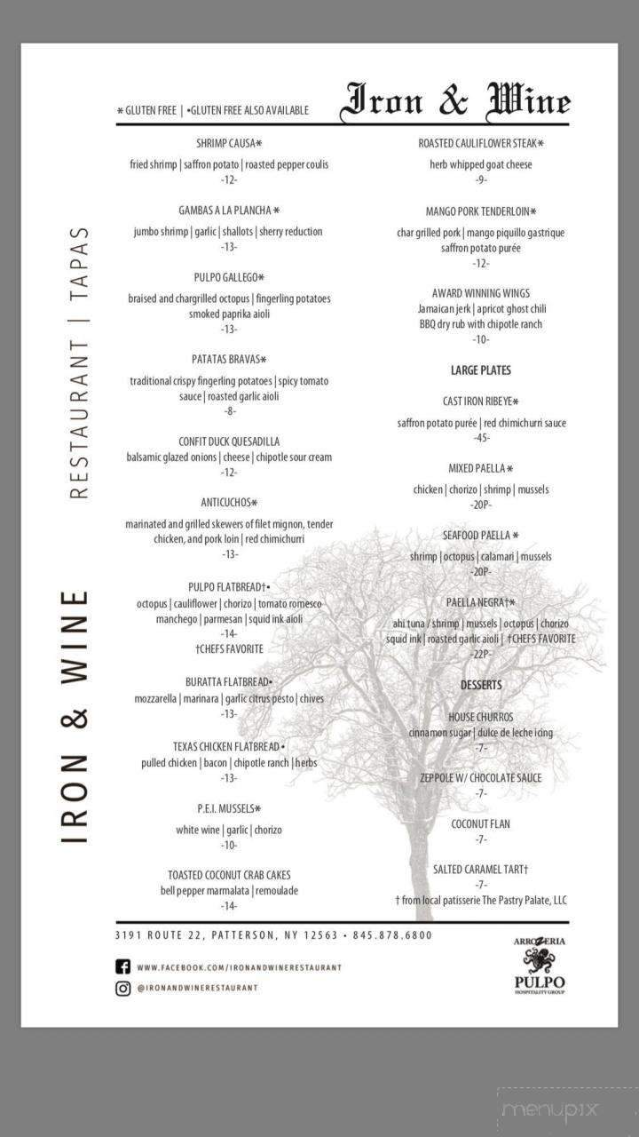 Iron & Wine Restaurant - Patterson, NY